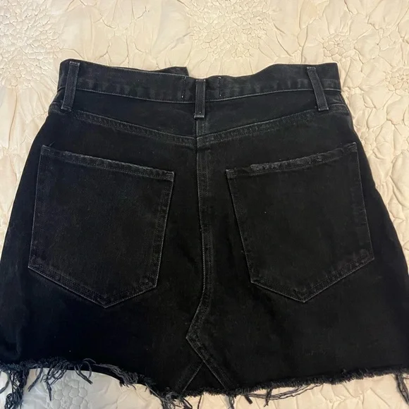 Agolde black denim jean skirt size 25 - Picture 3 of 6
